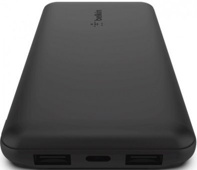 Belkin BPB011 10000 mAh Hızlı Şarj USB & Type C Çoklu Kablolu Powerbank Siyah