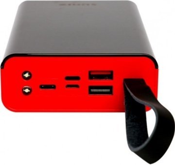 Sunix PB-11 30000 mAh Hızlı Şarj Işıklı Dijital Göstergeli Lightning Çoklu Kablolu Powerbank Kırmızı