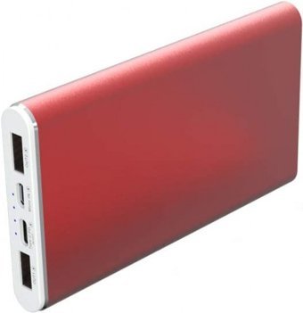 Konfulon A3Q 10000 mAh Hızlı Şarj USB & Type C Çoklu Kablolu Powerbank Kırmızı
