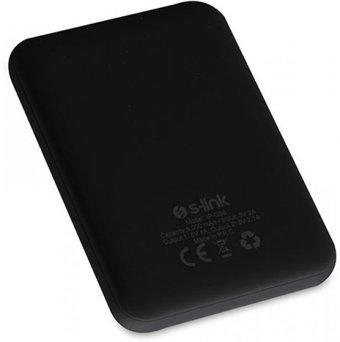 S-link IP-G56 5000 mAh Hızlı Şarj Micro USB Çoklu Kablolu Powerbank Siyah