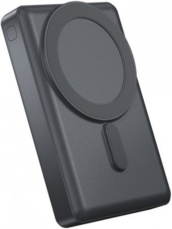 Wiwu JC-20 10000 mAh Hızlı Şarj Mıknatıslı USB & Type C Kablolu Powerbank Siyah