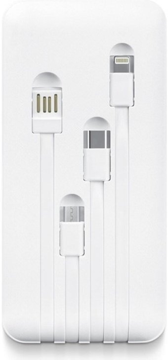 Powerway TX108 10000 mAh Hızlı Şarj Dijital Göstergeli USB & Type A Çoklu Kablolu Powerbank