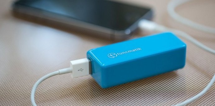 Tunçmatik Mini Charge 2000 mAh Micro USB Kablolu Powerbank Mavi