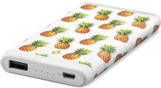 Ttec ArtPower 4000 mAh Işıklı Micro USB Kablolu Powerbank Ananas