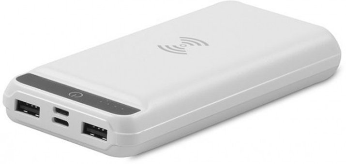 S-link Swapp 16000 mAh Hızlı Şarj Işıklı Lightning Çoklu Kablolu Powerbank Beyaz
