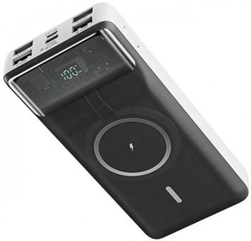 Konfulon M17W 20000 mAh Hızlı Şarj Mıknatıslı Dijital Göstergeli USB & Type C Çoklu Kablolu Powerbank