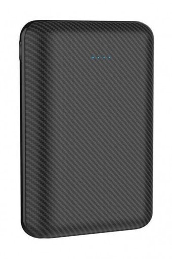 Xipin M1 10000 mAh Hızlı Şarj Işıklı Micro USB Çoklu Kablolu Powerbank Siyah