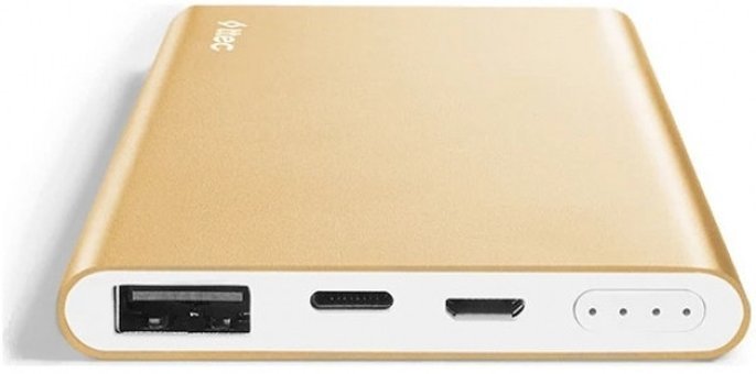 Ttec AlumiSlim 5000 mAh Hızlı Şarj USB & Type C Kablolu Powerbank Altın