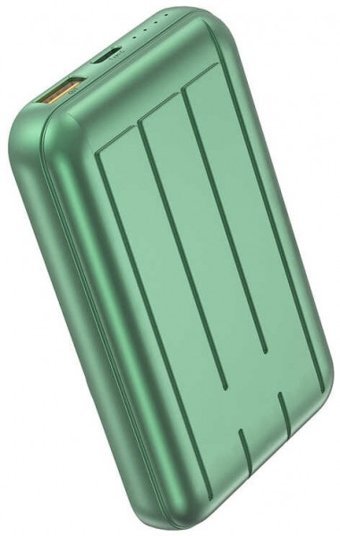 Xipin T113 10000 mAh Hızlı Şarj USB & Type C Kablolu Powerbank Yeşil