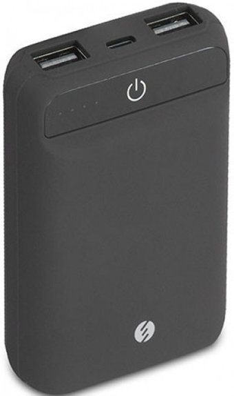 S-link Swapp SWP-78 7800 mAh Hızlı Şarj Işıklı USB & Type C Çoklu Kablolu Powerbank Siyah