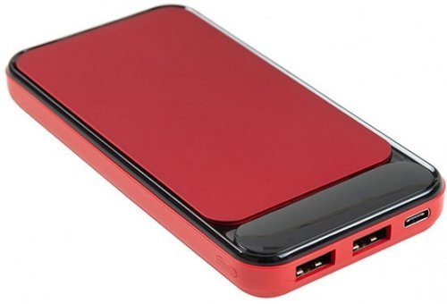 S-link IP-G2711 10000 mAh Hızlı Şarj Dijital Göstergeli USB & Type C Çoklu Kablolu Powerbank Kırmızı