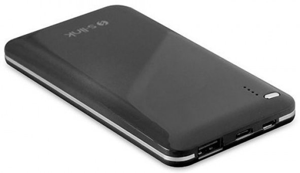 S-link IP-G100 10000 mAh Hızlı Şarj Micro USB Çoklu Kablolu Powerbank Siyah