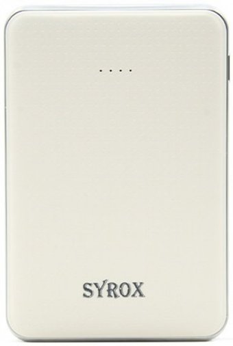 Syrox SYX-PB103 6000 mAh Hızlı Şarj Micro USB Çoklu Kablolu Powerbank Beyaz