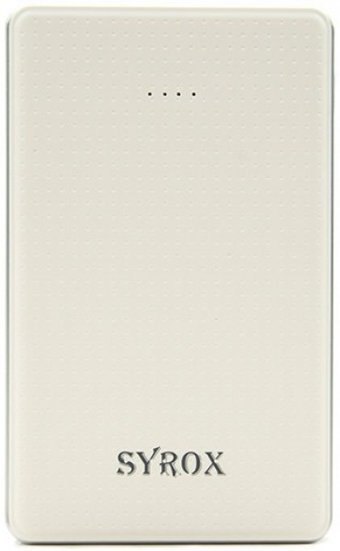 Syrox SYX-PB105 9000 mAh Hızlı Şarj Micro USB Çoklu Kablolu Powerbank Beyaz