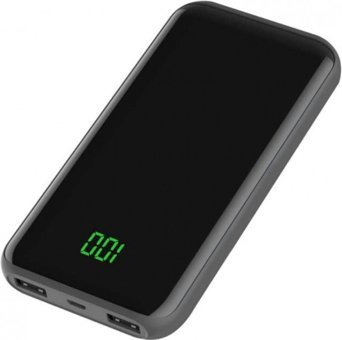 Xipin X20 10000 mAh Hızlı Şarj Dijital Göstergeli Micro USB Çoklu Kablolu Powerbank Siyah