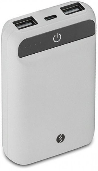 S-link Swapp SWP-78 7800 mAh Hızlı Şarj Işıklı USB & Type C Çoklu Kablolu Powerbank Beyaz
