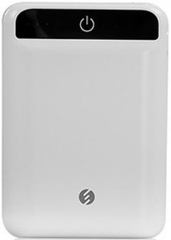 S-link Swapp SWP-78 7800 mAh Hızlı Şarj Işıklı USB & Type C Çoklu Kablolu Powerbank Beyaz