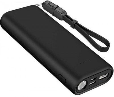 Wiwu Firefly 10000 mAh Hızlı Şarj Işıklı USB & Type C Kablolu Powerbank