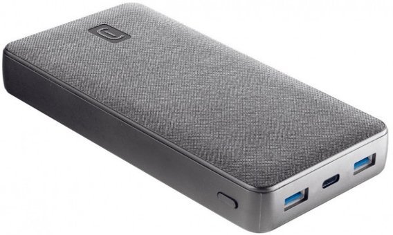 Cellularline Shade 20000 mAh Hızlı Şarj USB & Type C Çoklu Kablolu Powerbank