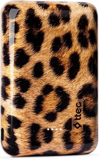 Ttec ArtPower 10000 mAh Hızlı Şarj USB & Type C Çoklu Kablolu Powerbank Leopar