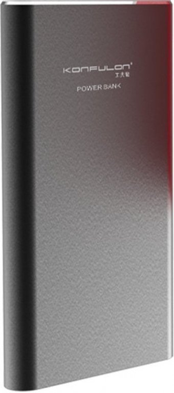 Konfulon A3Q 10000 mAh Hızlı Şarj USB & Type C Çoklu Kablolu Powerbank Siyah