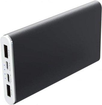 Konfulon A3Q 10000 mAh Hızlı Şarj USB & Type C Çoklu Kablolu Powerbank Siyah