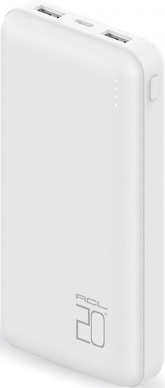 ACL PW-35 20000 mAh Hızlı Şarj Micro USB Çoklu Kablolu Powerbank Beyaz