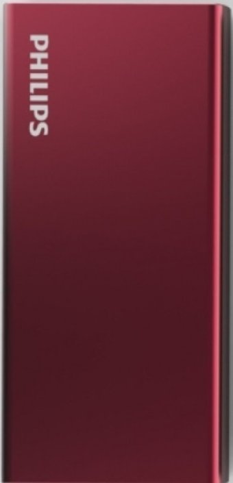 Philips DLP6710 10000 mAh Hızlı Şarj USB & Type C Kablolu Powerbank Kırmızı