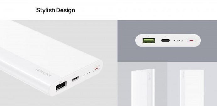 Huawei CP11QC 10000 mAh Hızlı Şarj USB & Type C Kablolu Powerbank