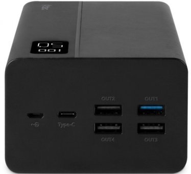 Ttec ReCharger Mega 50000 mAh Hızlı Şarj Dijital Göstergeli USB & Type C Çoklu Kablolu Powerbank
