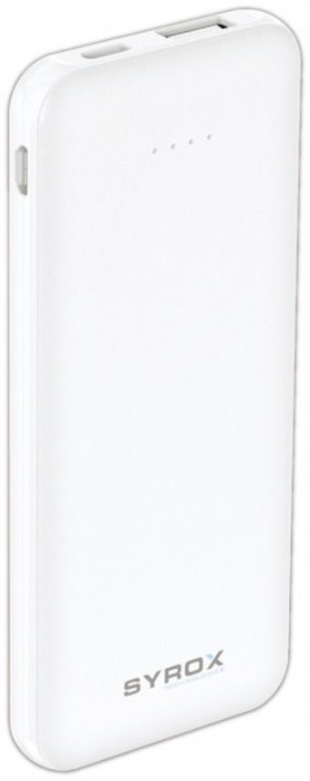 Syrox PB116 5000 mAh Hızlı Şarj USB & Type C Kablolu Powerbank Beyaz