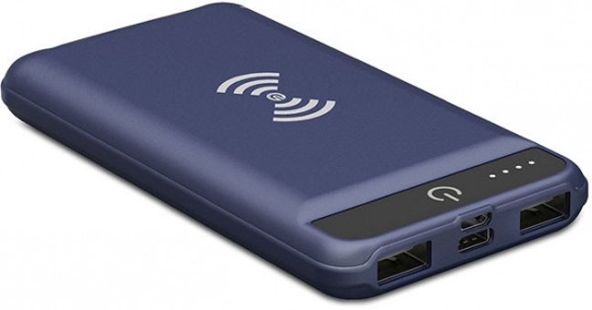 S-link Swapp 16000 mAh Hızlı Şarj Işıklı Lightning Çoklu Kablolu Powerbank Mavi