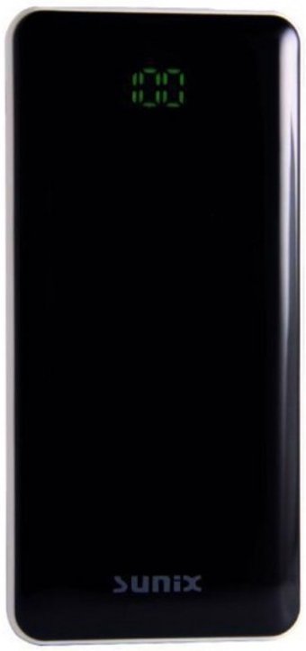 Sunix PB-41 10000 mAh Hızlı Şarj Dijital Göstergeli USB & Type C Çoklu Kablolu Powerbank Siyah
