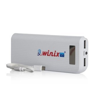 Winixco 10800 mAh Hızlı Şarj Işıklı Dijital Göstergeli Micro USB Çoklu Kablolu Powerbank