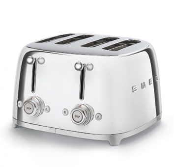 Smeg 50's Style TSF03SSEU 4 Dilim Kırıntı Tepsili 2000 W İnox Retro Ekmek Kızartma Makinesi