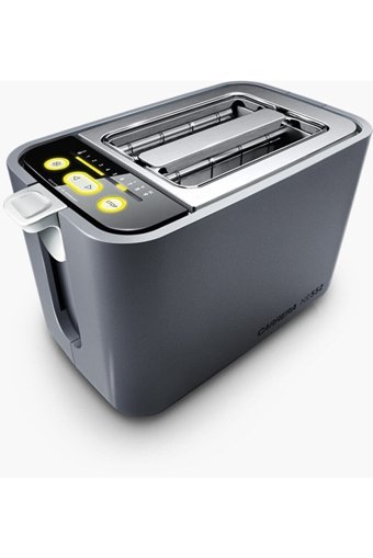 Carrera NO 552 2 Dilim Kırıntı Tepsili Telli Akıllı 860 W İnox Mini Ekmek Kızartma Makinesi