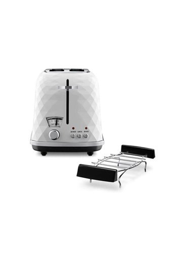Delonghi Brillante CTJ 2103.W 2 Dilim Kırıntı Tepsili Telli Akıllı 900 W İnox Mini Ekmek Kızartma Makinesi