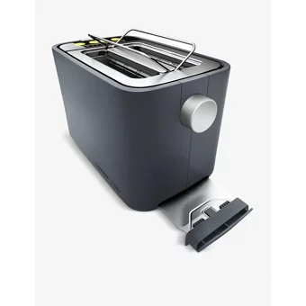 Carrera NO 553 2 Dilim Kırıntı Tepsili Telli Akıllı 860 W İnox Mini Ekmek Kızartma Makinesi