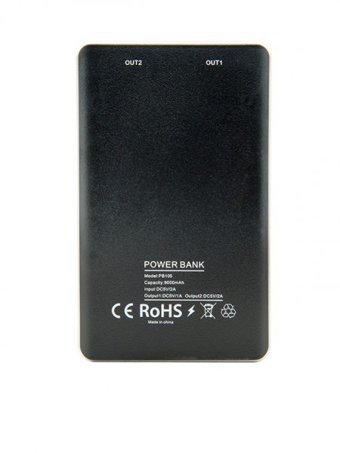 Syrox SYX-PB105 9000 mAh Hızlı Şarj Micro USB Çoklu Kablolu Powerbank Siyah