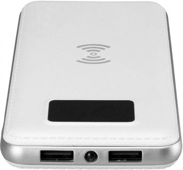 S-link IP-G10W 10000 mAh Hızlı Şarj Işıklı Dijital Göstergeli USB & Type C Çoklu Kablolu Powerbank Beyaz