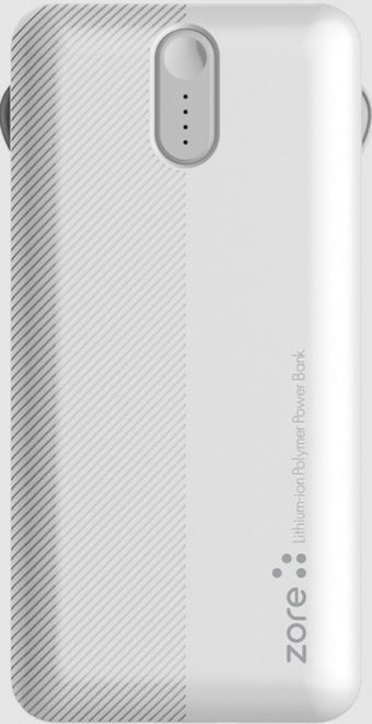 Zore ZR-2014 20000 mAh Hızlı Şarj USB & Type C Çoklu Kablolu Powerbank Beyaz