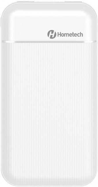 Hometech P10 10000 mAh Hızlı Şarj Micro USB Çoklu Kablolu Powerbank Beyaz