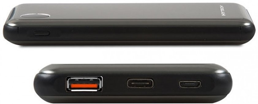 Hytech HP-C10PD 10000 mAh Hızlı Şarj Dijital Göstergeli USB & Type C Çoklu Kablolu Powerbank