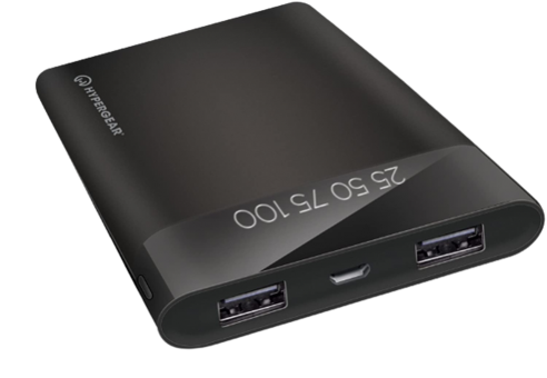 Hypergear 14044 16000 mAh Hızlı Şarj Dijital Göstergeli Micro USB Çoklu Kablolu Powerbank