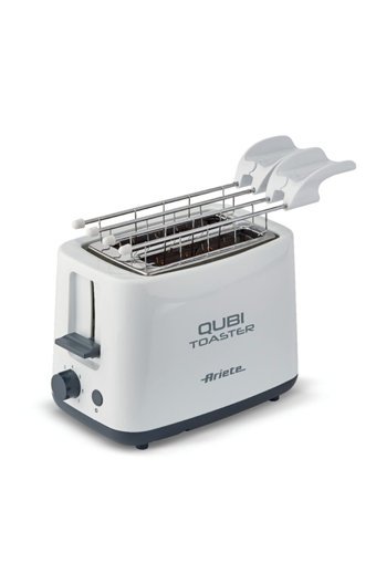 Ariete Qubi 0157 2 Dilim Kırıntı Tepsili Telli Akıllı 760 W Beyaz Mini Ekmek Kızartma Makinesi
