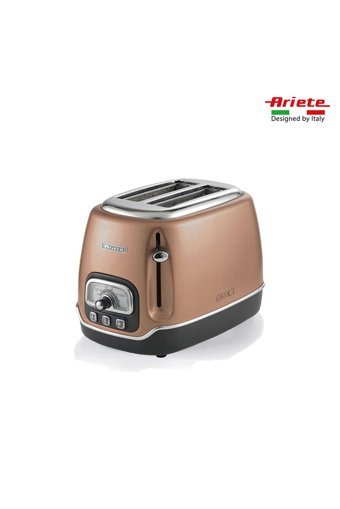 Ariete Classica 158 2 Dilim Kırıntı Tepsili 810 W Rosegold Retro Mini Ekmek Kızartma Makinesi