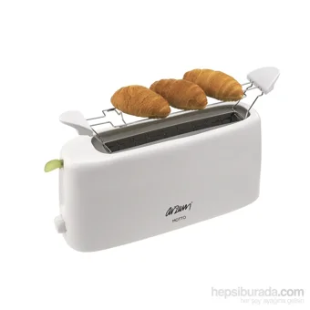 Arzum AR280 Motto 2 Dilim Telli 700 W Beyaz Retro Mini Ekmek Kızartma Makinesi