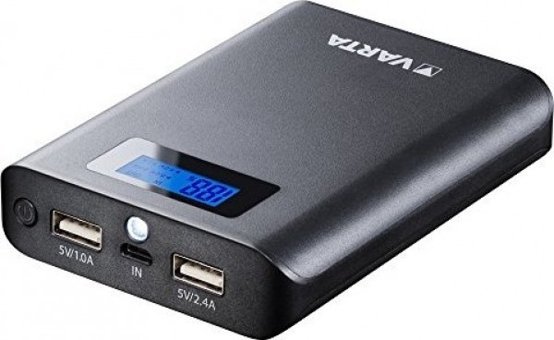 Varta 57970 7800 mAh Hızlı Şarj Işıklı Dijital Göstergeli Micro USB Çoklu Kablolu Powerbank