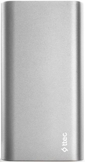 Ttec AlumiSlim 20000 mAh Hızlı Şarj USB & Type C Çoklu Kablolu Powerbank