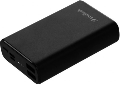 Soultech Platinum 10000 mAh Hızlı Şarj USB & Type C Çoklu Kablolu Powerbank